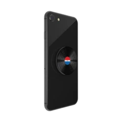 PopSockets Backspin Aluminum 45 RPM -PopSockets Soldes Backspin Aluminum 45 RPM 04 Device Black Collapsed