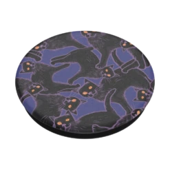 PopSockets Black Cat Crossing -PopSockets Soldes Black Cat Crossing BK 02 Collapsed