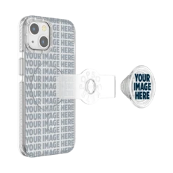PopSockets Custom PopCase For MagSafe — IPhone 14 | 13 -PopSockets Soldes CYO YIH PopCase MagSafe Clear IP13 02 Detached