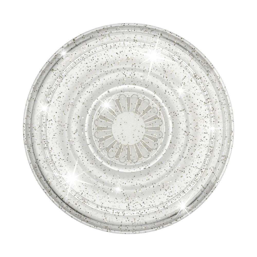 PopSockets Clear Glitter Silver 3 PopSockets Clear Glitter Silver