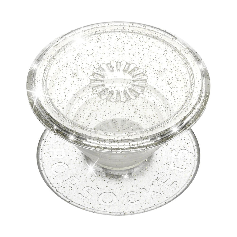 PopSockets Clear Glitter Silver 4 PopSockets Clear Glitter Silver – Image 2