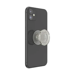 PopSockets Clear Glitter Silver 13 PopSockets Clear Glitter Silver -PopSockets Soldes Clear Glitter Silver 05 Device Black Expanded