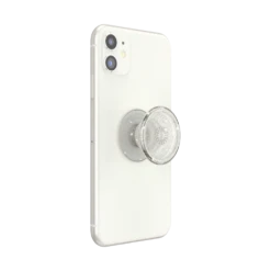 PopSockets Clear Glitter Silver 15 PopSockets Clear Glitter Silver -PopSockets Soldes Clear Glitter Silver 07 Device White Expanded