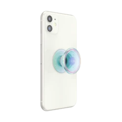 PopSockets Clear Iridescent -PopSockets Soldes Clear Iridescent 07 Device White Expanded