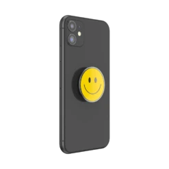 PopSockets Enamel Be Happy -PopSockets Soldes Enamel Be Happy 04 Device Black Collapsed