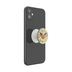 PopSockets Pokémon — Floral Eevee Enamel -PopSockets Soldes Enamel Floral Eevee 05 Device Black Expanded