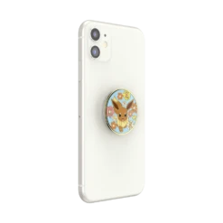 PopSockets Pokémon — Floral Eevee Enamel -PopSockets Soldes Enamel Floral Eevee 06 Device White Collapsed