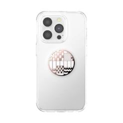 PopSockets Enamel Glided Patchwork -PopSockets Soldes Enamel Gilded Patchwork 01 Front Device