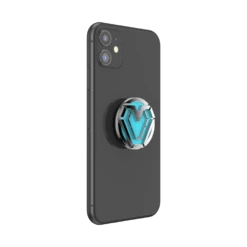 PopSockets Marvel — Iron Heart Enamel -PopSockets Soldes Enamel Iron Heart 04 Device Black Collapsed