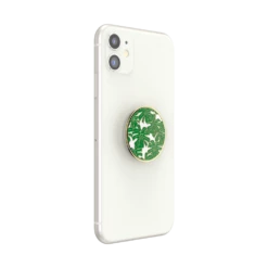 PopSockets Enamel Monstera -PopSockets Soldes Enamel Monstera OW 06 Device White Collapsed