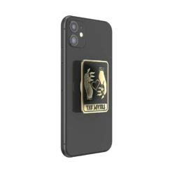 PopSockets Enamel Tarot Card The Lovers -PopSockets Soldes Enamel Tarot Card Lovers 04 Device Black Collapsed