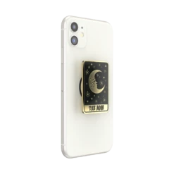 PopSockets Enamel Tarot Card Moon -PopSockets Soldes Enamel Tarot Card Moon 06 Device White Collapsed