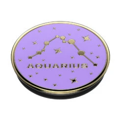 PopSockets Enamel Aquarius -PopSockets Soldes Enamel Zodiac Aquarius 03 Collapsed