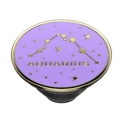 PopSockets Enamel Aquarius -PopSockets Soldes Enamel Zodiac Aquarius 08 Top Expanded