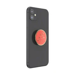 PopSockets Enamel Leo -PopSockets Soldes Enamel Zodiac Leo 04 Device Black Collapsed