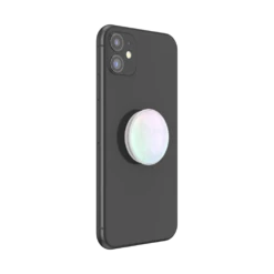 PopSockets Iridescent Quartz -PopSockets Soldes Gemstone Iridescent Quartz 04 Device Black Collapsed