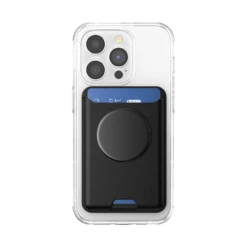 PopSockets Black — Softgoods PopWallet+ For MagSafe -PopSockets Soldes MS PW20 SoftGoods Black 03 Front Device