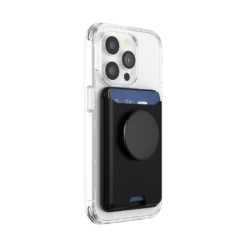 PopSockets Black — Softgoods PopWallet+ For MagSafe -PopSockets Soldes MS PW20 SoftGoods Black 04 34 Device