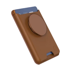 PopSockets Cognac — Softgoods PopWallet+ For MagSafe -PopSockets Soldes MS PW20 SoftGoods Cognac 00 Hero