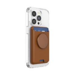 PopSockets Cognac — Softgoods PopWallet+ For MagSafe -PopSockets Soldes MS PW20 SoftGoods Cognac 04 34 Device