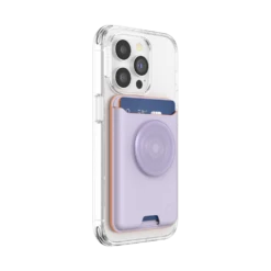 PopSockets Pale Lavender — Softgoods PopWallet+ For MagSafe -PopSockets Soldes MS PW20 SoftGoods Pale Lavender 04 34 Device