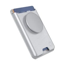 PopSockets Silver — Softgoods PopWallet+ For MagSafe 10 PopSockets Silver — Softgoods PopWallet+ For MagSafe -PopSockets Soldes MS PW20 SoftGoods Silver 00 Hero