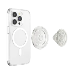 PopSockets Clear Glitter — PopGrip For MagSafe - Round -PopSockets Soldes MagSafe PopGrip Clear Glitter 03 Device Detached