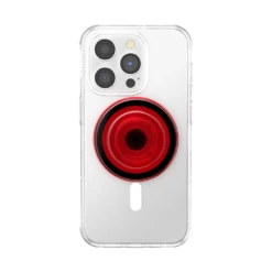 PopSockets Danger Red — PopGrip For MagSafe - Round -PopSockets Soldes MagSafe PopGrip Translucent Danger Red 01 Front Device