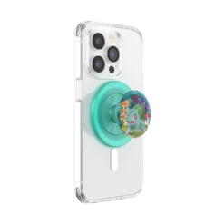 PopSockets Pokémon — Bulbasaur PopGrip For MagSafe - Round -PopSockets Soldes MagSafe PopGrip Bulbasaur 05 Device Expanded
