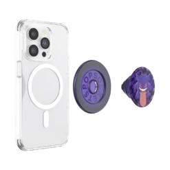 PopSockets Pokémon — Glow In The Dark Ghost Gengar PopGrip For MagSafe - Round -PopSockets Soldes MagSafe PopGrip Pokemon Gangar 03 Device Detached