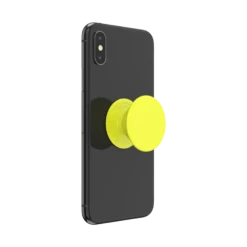 PopSockets Neon Yellow -PopSockets Soldes Neon Jolt Yellow 05 Device Black Expanded