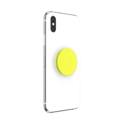 PopSockets Neon Yellow -PopSockets Soldes Neon Jolt Yellow 06 Device White Collapsed