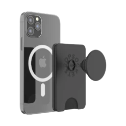 PopSockets Black — PopWallet+ For MagSafe -PopSockets Soldes PW MagSafe Black 03A Detached Device Black
