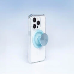 PopSockets Blue Sigh — PopGrip For MagSafe - Round 13 PopSockets Blue Sigh — PopGrip For MagSafe - Round -PopSockets Soldes PastelBlue 2