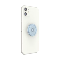 PopSockets PlantCore Ice Blue -PopSockets Soldes Plant Ice Blue 06 Device White Collapsed