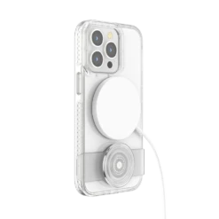 PopSockets Clear — IPhone 13 Pro -PopSockets Soldes PopCase Clear Clear IP13Pro 05 Charging