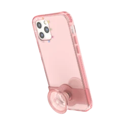 PopSockets Peachy — IPhone 12 | 12 Pro -PopSockets Soldes PopCase Clear Peachy IP12 12Pro 06 Portrait