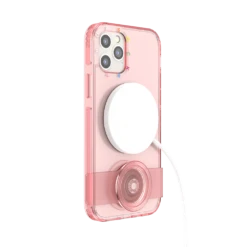 PopSockets Peachy — IPhone 12 | 12 Pro -PopSockets Soldes PopCase Clear Peachy IP12 12Pro 08 Charging Portrait