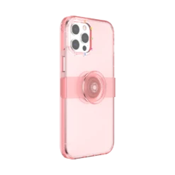 PopSockets Peachy — IPhone 12 Pro Max -PopSockets Soldes PopCase Clear Peachy IP12ProMax 03B Collapsed Device