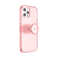 PopSockets Peachy — IPhone 12 Pro Max -PopSockets Soldes PopCase Clear Peachy IP12ProMax 04B Expanded Device