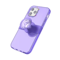 PopSockets Purple — IPhone 12 Pro Max -PopSockets Soldes PopCase Clear Purple IP12 12Pro Animation