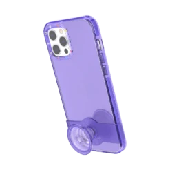 PopSockets Purple — IPhone 12 Pro Max -PopSockets Soldes PopCase Clear Purple IP12ProMax 06 Portrait