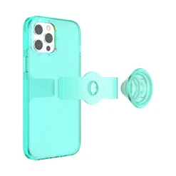PopSockets Spearmint — IPhone 12 Pro Max -PopSockets Soldes PopCase Clear Spearmint IP12ProMax 05 Detached