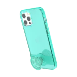 PopSockets Spearmint — IPhone 12 Pro Max -PopSockets Soldes PopCase Clear Spearmint IP12ProMax 06 Portrait