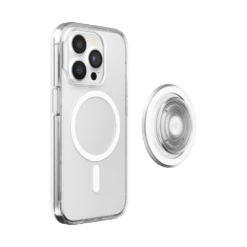PopSockets Clear — IPhone 15 Pro For MagSafe -PopSockets Soldes PopCase MagSafe Clear IP15Pro 04 Detached