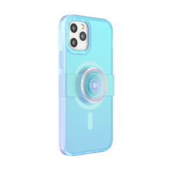 PopSockets Blue Opalescent — IPhone 12 | 12 Pro For MagSafe -PopSockets Soldes PopCase MagSafe Opalescent Blue IP12 12Pro 03 Collapsed