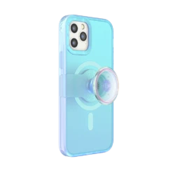 PopSockets Blue Opalescent — IPhone 12 | 12 Pro For MagSafe -PopSockets Soldes PopCase MagSafe Opalescent Blue IP12 12Pro 04 Expanded