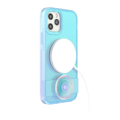 PopSockets Blue Opalescent — IPhone 12 | 12 Pro For MagSafe -PopSockets Soldes PopCase MagSafe Opalescent Blue IP12 12Pro 05 Charging