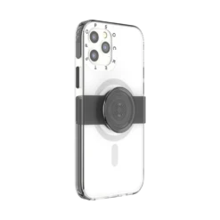 PopSockets White — IPhone 12 | 12 Pro For MagSafe -PopSockets Soldes PopCase MagSafe White IP12 12Pro 03B Collapsed Device