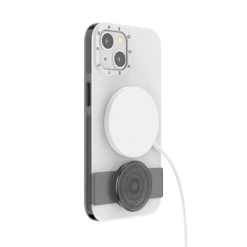 PopSockets White — IPhone 13 MagSafe -PopSockets Soldes PopCase MagSafe White IP13 05 Charging